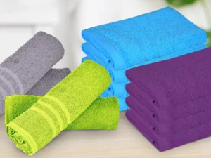 Jednobarevné ručníky a osušky ze 100% bavlny