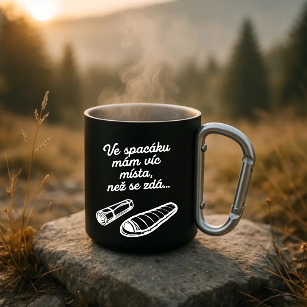 Nerezové termohrnky s karabinou: na túru i do kempu - Obrázek 11