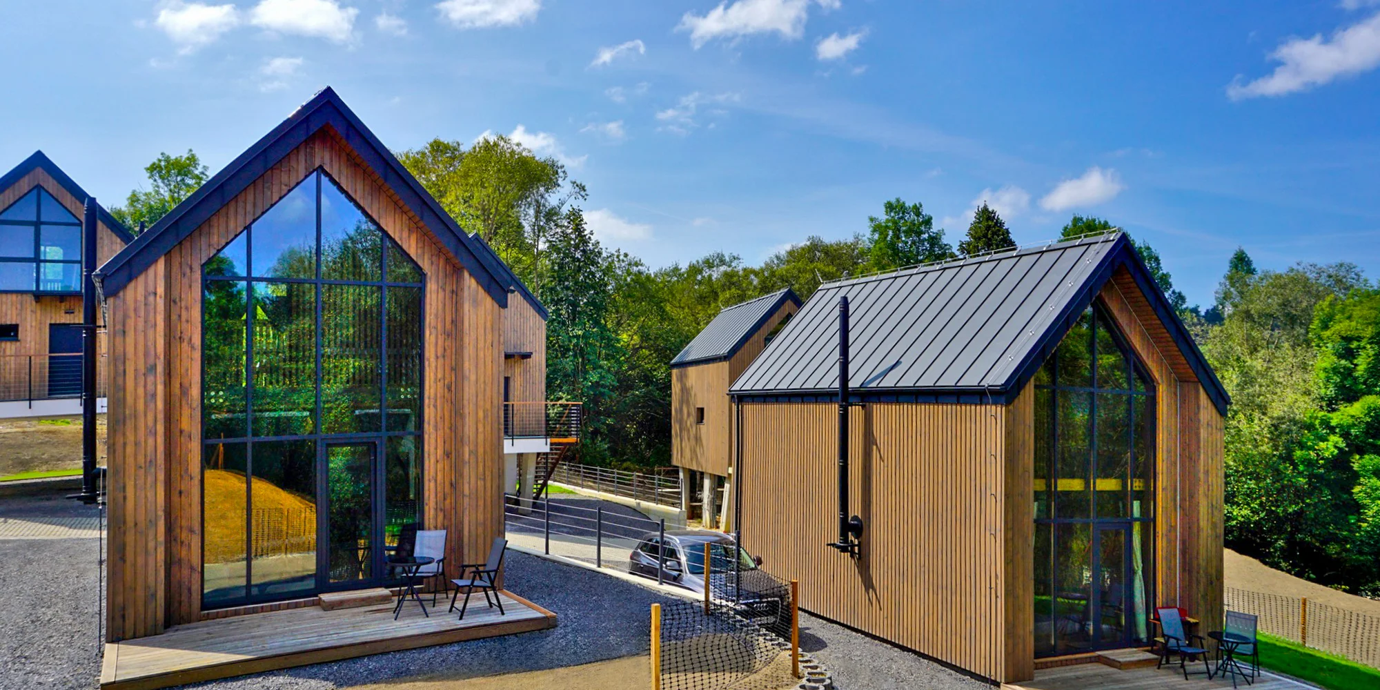 Pohoda v moderních chatkách na Liptově až pro 7 os.