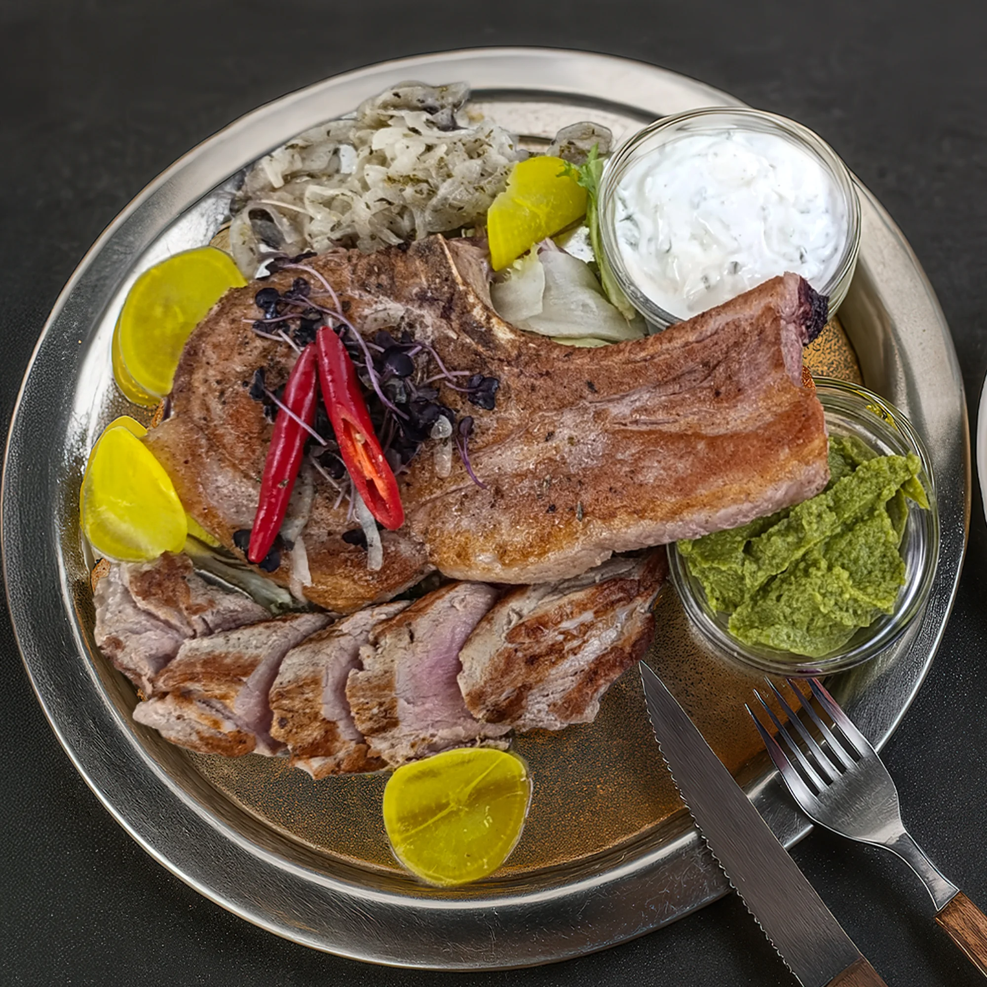 Tomahawk steak a panenka z vepřové svíčkové pro dva - Obrázek 2