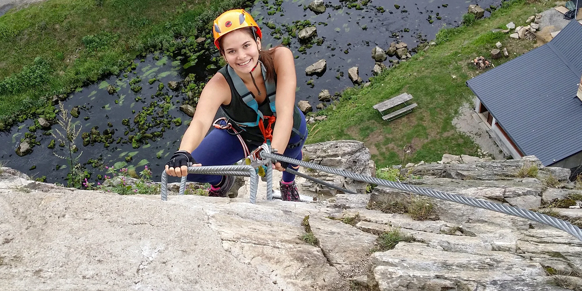Kurz lezení via ferraty na Bezděčínských skalách