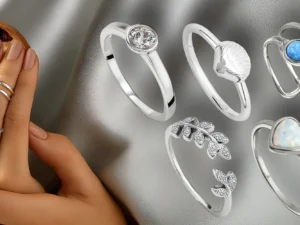 Stříbrné prsteny: klasické, otevřené i s kameny