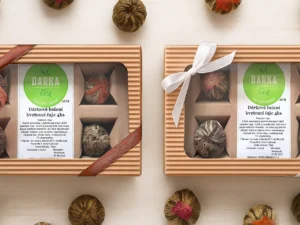 Dárkově balený set čtyř kvetoucích čajů