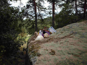 Procházka, výprava či piknik s kozou