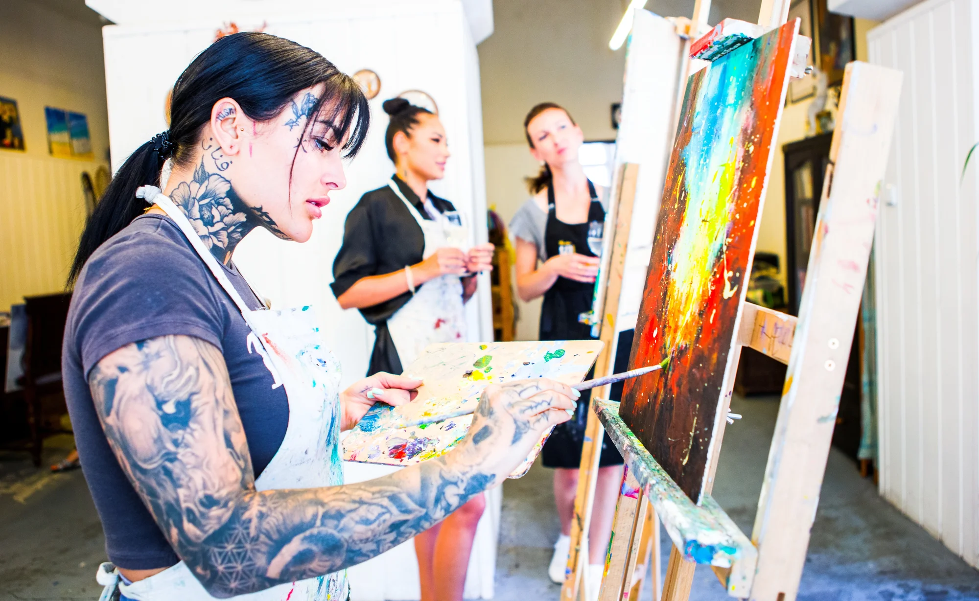 3hod. výtvarný workshop: akvarely i olejomalba - Obrázek 8