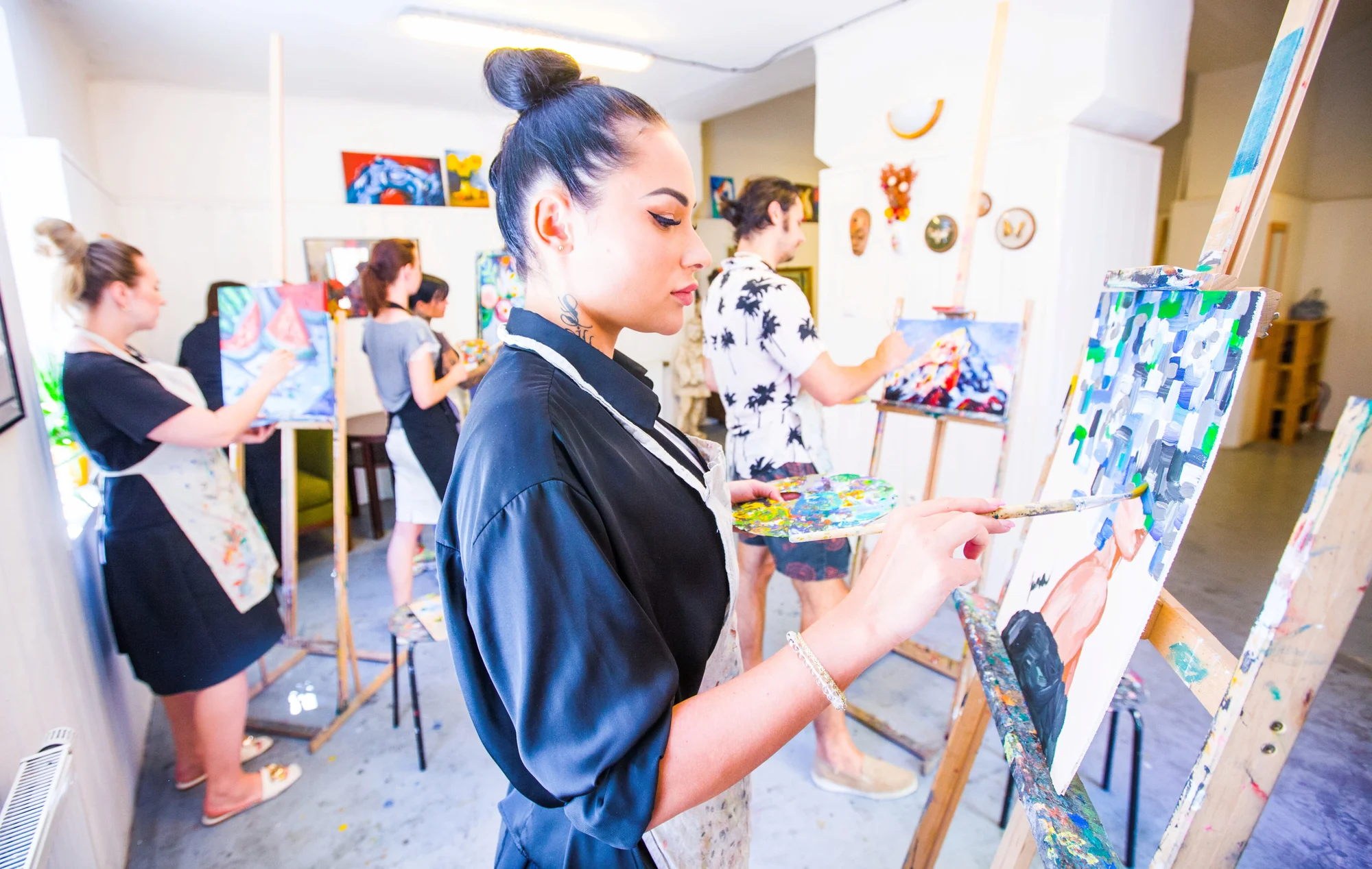 3hod. výtvarný workshop: akvarely i olejomalba - Obrázek 9