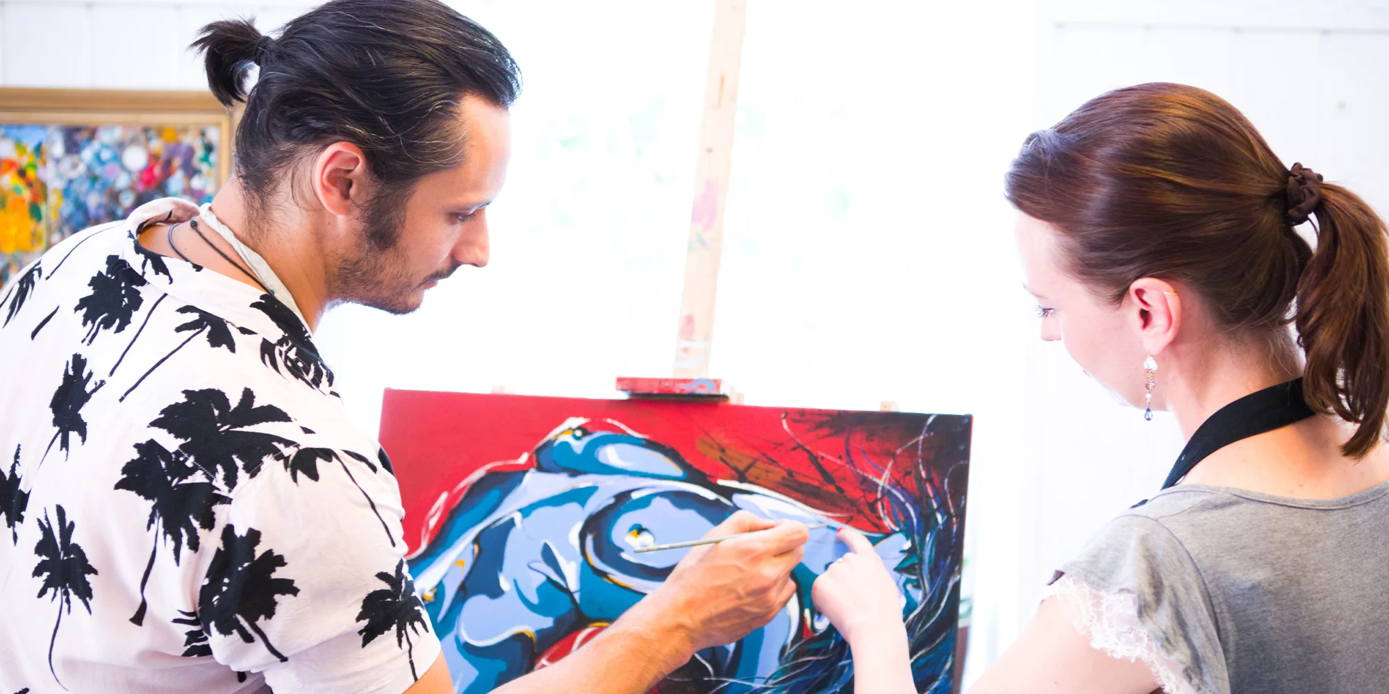 3hod. výtvarný workshop: akvarely i olejomalba - Obrázek 4