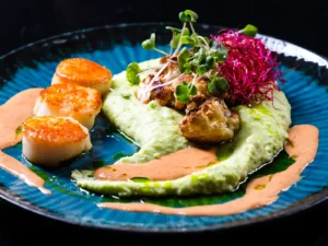 4chodové menu v restauraci zaměřené na plody moře