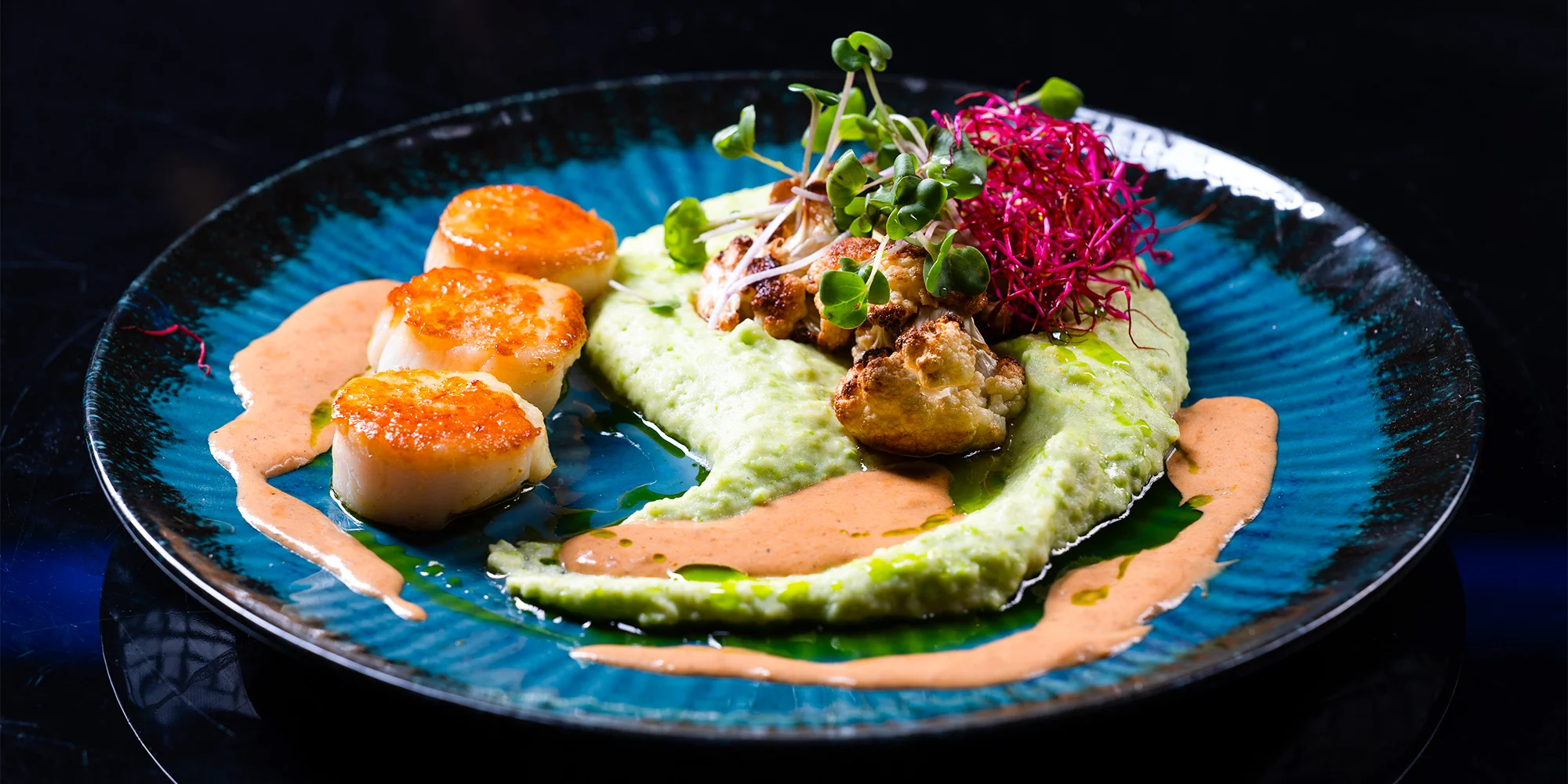 4chodové menu v restauraci zaměřené na plody moře