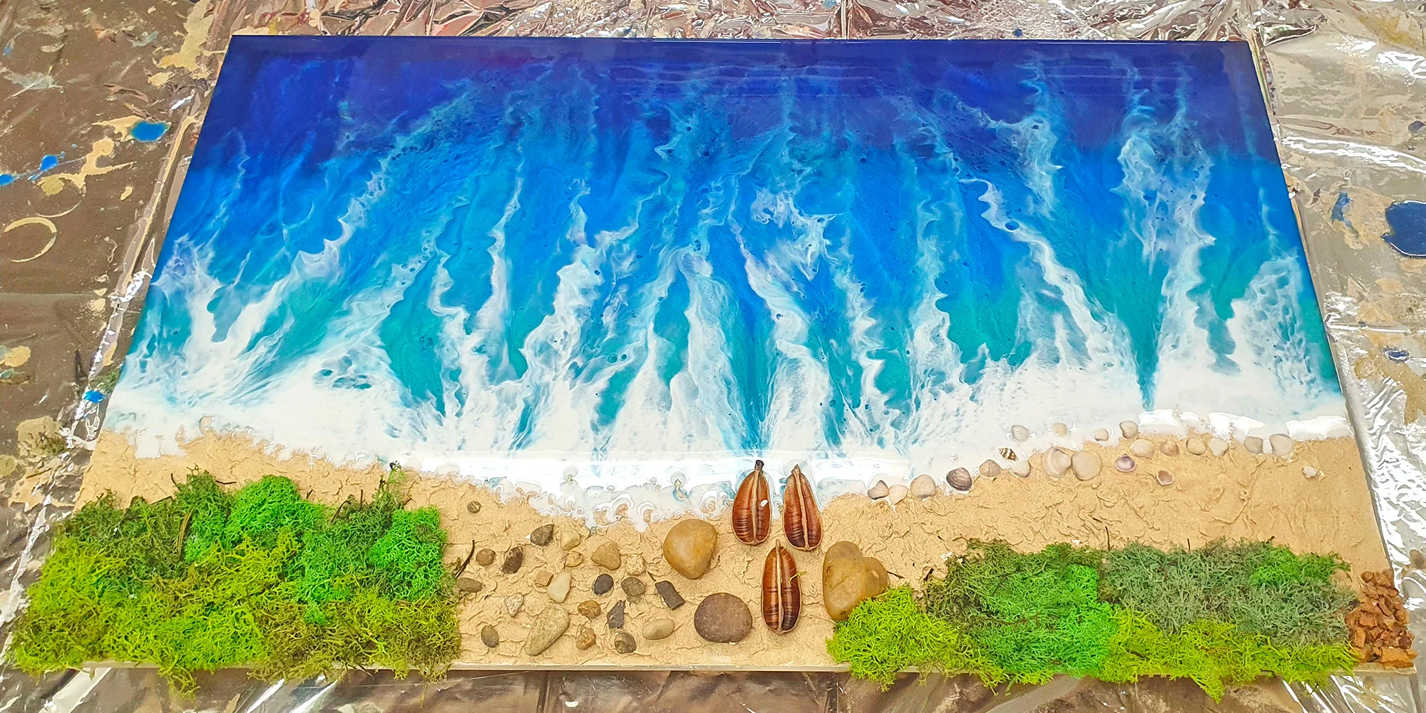 Kurz výroby z pryskyřice: prkénka, podtácky, obrazy - Obrázek 3