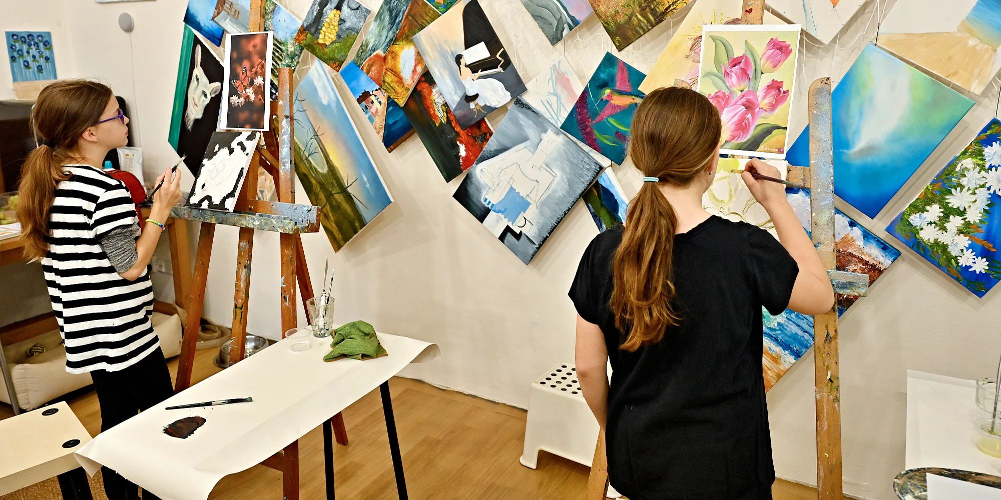 Lekce olejomalby pro děti: 1-5 lekcí včetně pomůcek