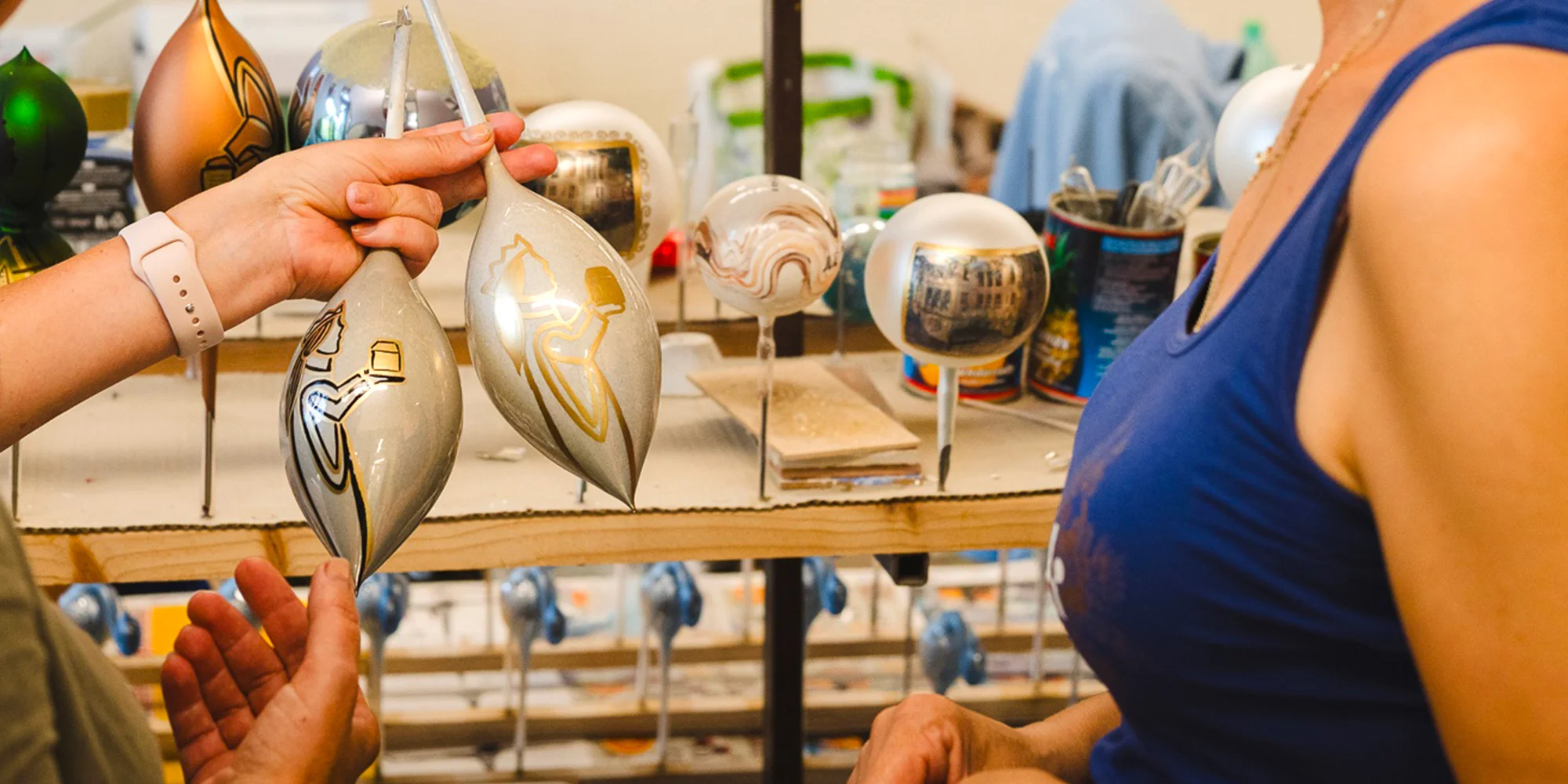 Výroba skleněných vánočních ozdob pro 2 osoby - Obrázek 4