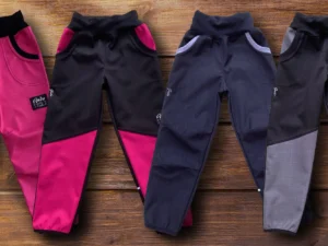 Dětské softshellové kalhoty s bambusem od české značky GUDO