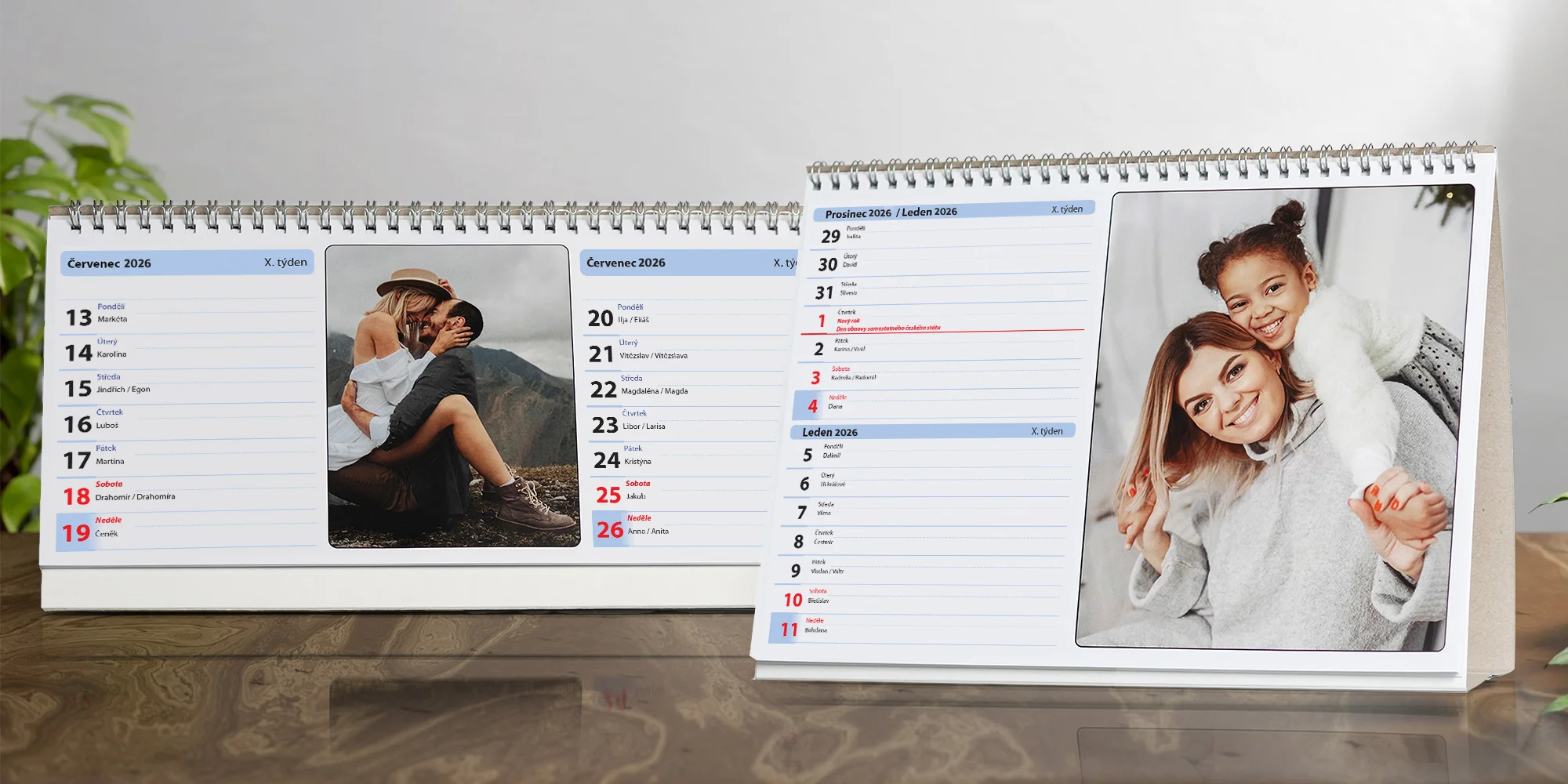 Stolní fotokalendáře: týdenní nebo dvoutýdenní - Obrázek 3