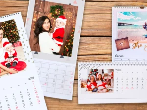 Nástěnné nebo stolní fotokalendáře: A5, A4, A3 i XL