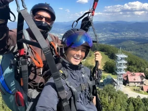 Paraglidingové lety u Třince v délce 10 nebo 30 min.
