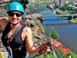 Via Ferrata: lezení po Pastýřské stěně v Děčíně