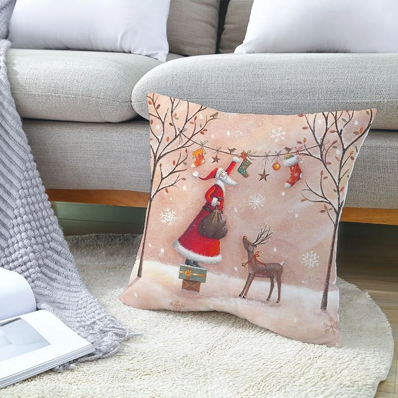 Vánoční a zimní potahy na polštář se zvířátky - Obrázek 3