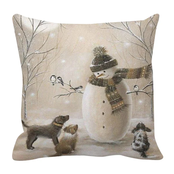 Vánoční a zimní potahy na polštář se zvířátky - Obrázek 7