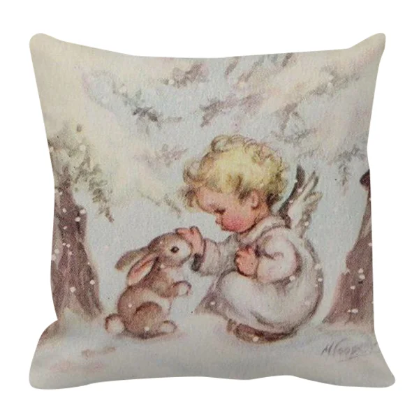 Vánoční a zimní potahy na polštář se zvířátky - Obrázek 8