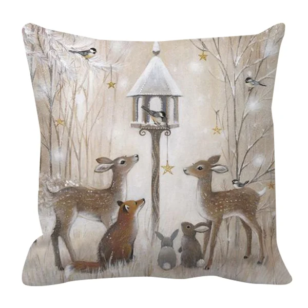 Vánoční a zimní potahy na polštář se zvířátky - Obrázek 9