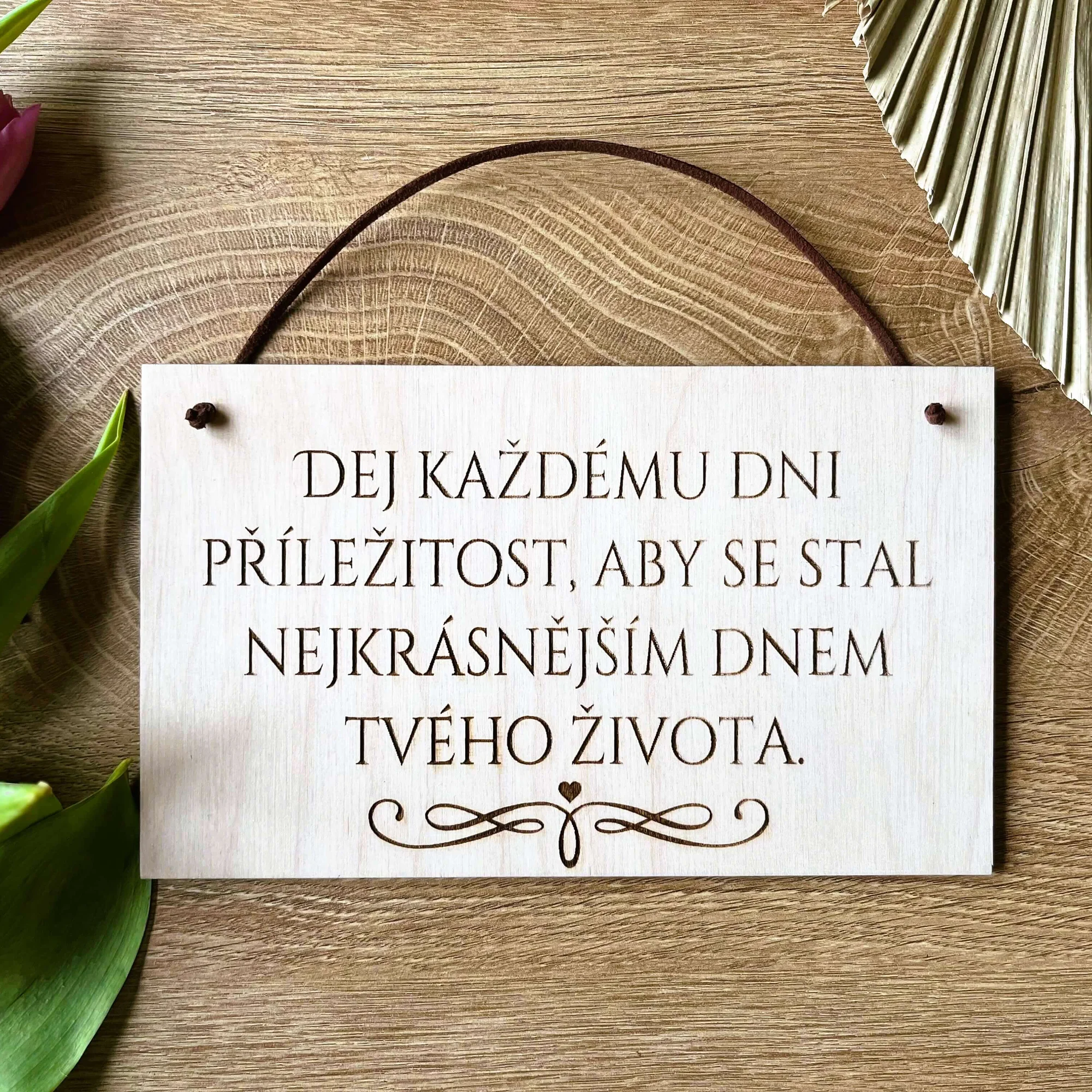 Dřevěné cedulky s milým textem o rodině i domově - Obrázek 3