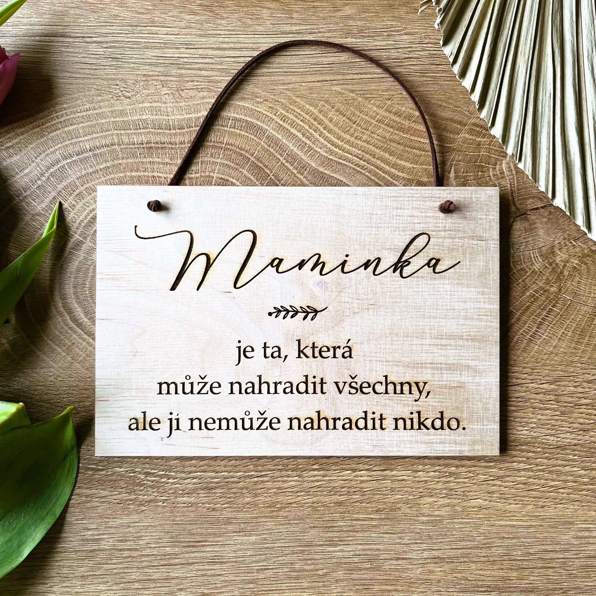 Dřevěné cedulky s milým textem o rodině i domově - Obrázek 5