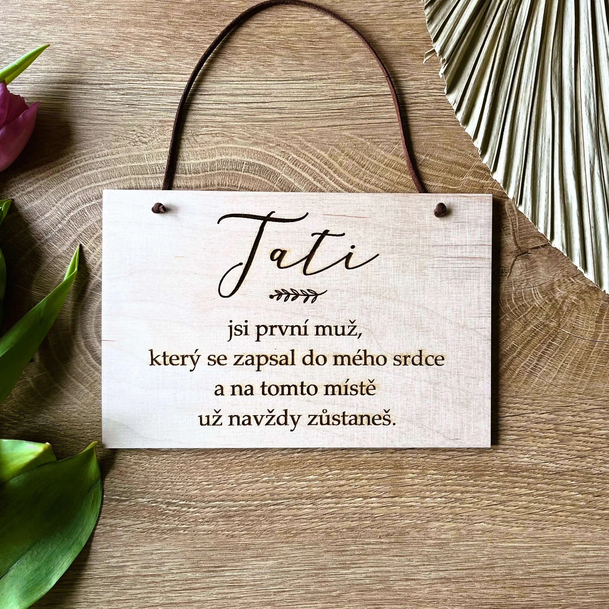 Dřevěné cedulky s milým textem o rodině i domově - Obrázek 6