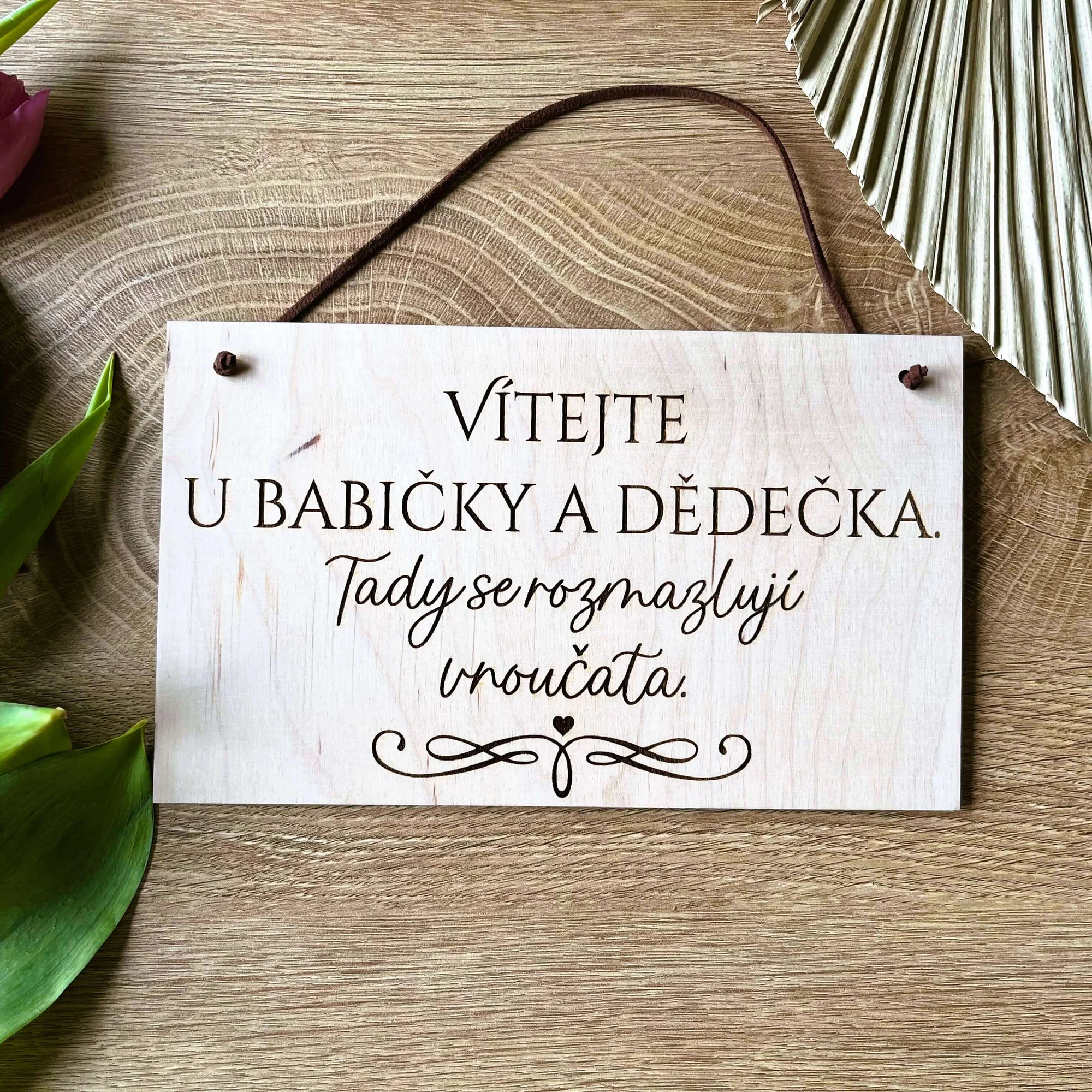 Dřevěné cedulky s milým textem o rodině i domově - Obrázek 7