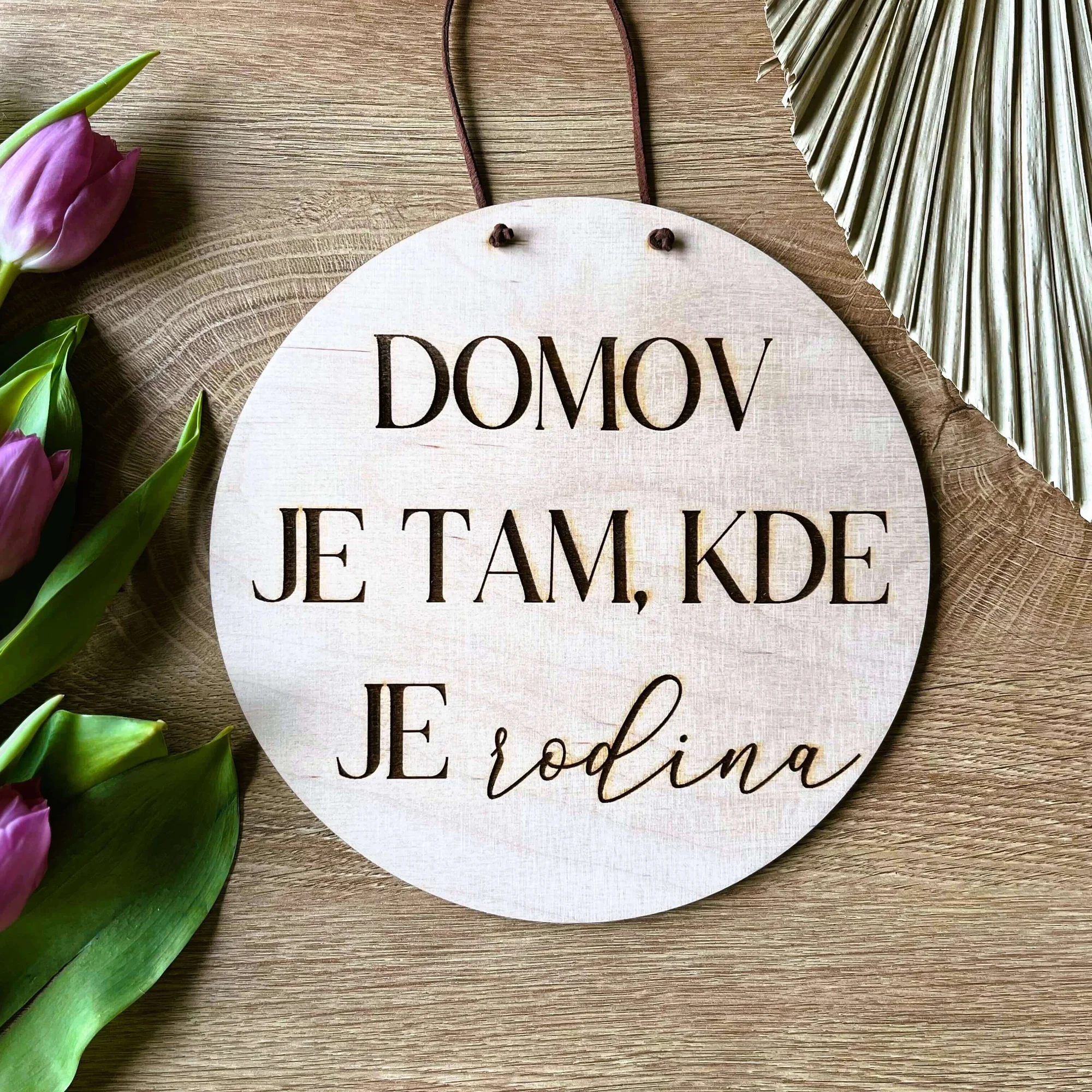 Dřevěné cedulky s milým textem o rodině i domově - Obrázek 8