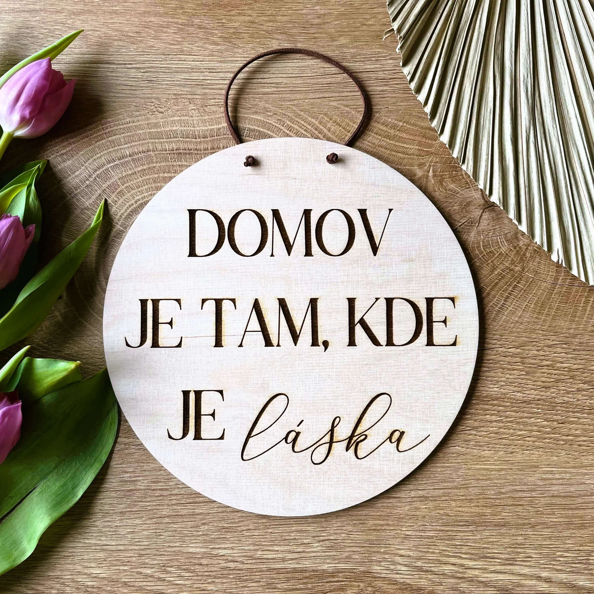 Dřevěné cedulky s milým textem o rodině i domově - Obrázek 11