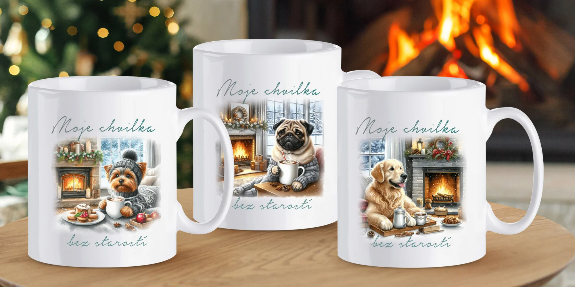 Hrnky pro pejskaře: retrívr, jorkšír, mops i ovčák