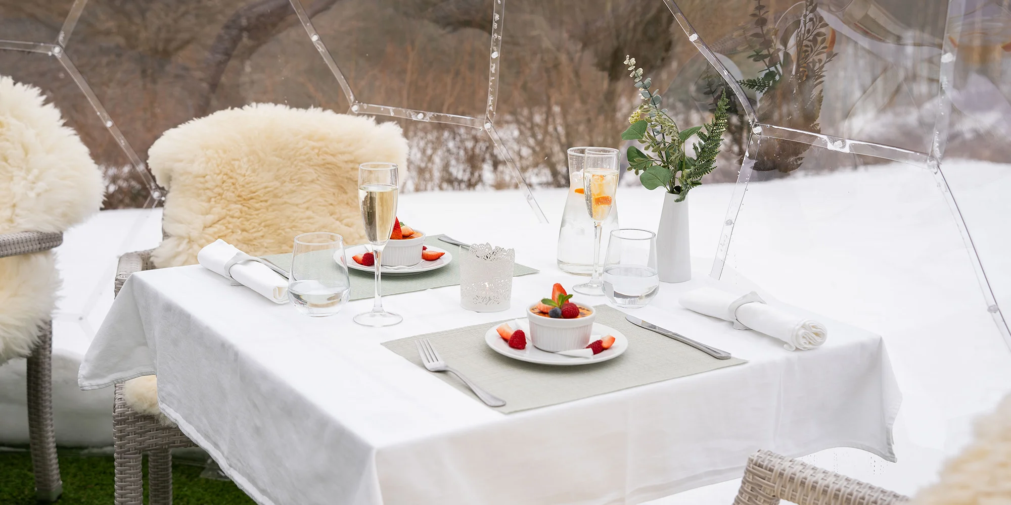 Čtyřchodové menu ve venkovním iglú pro 2 či 4 osoby - Obrázek 4