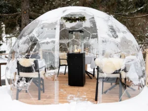 Čtyřchodové menu v iglú restaurace Končina