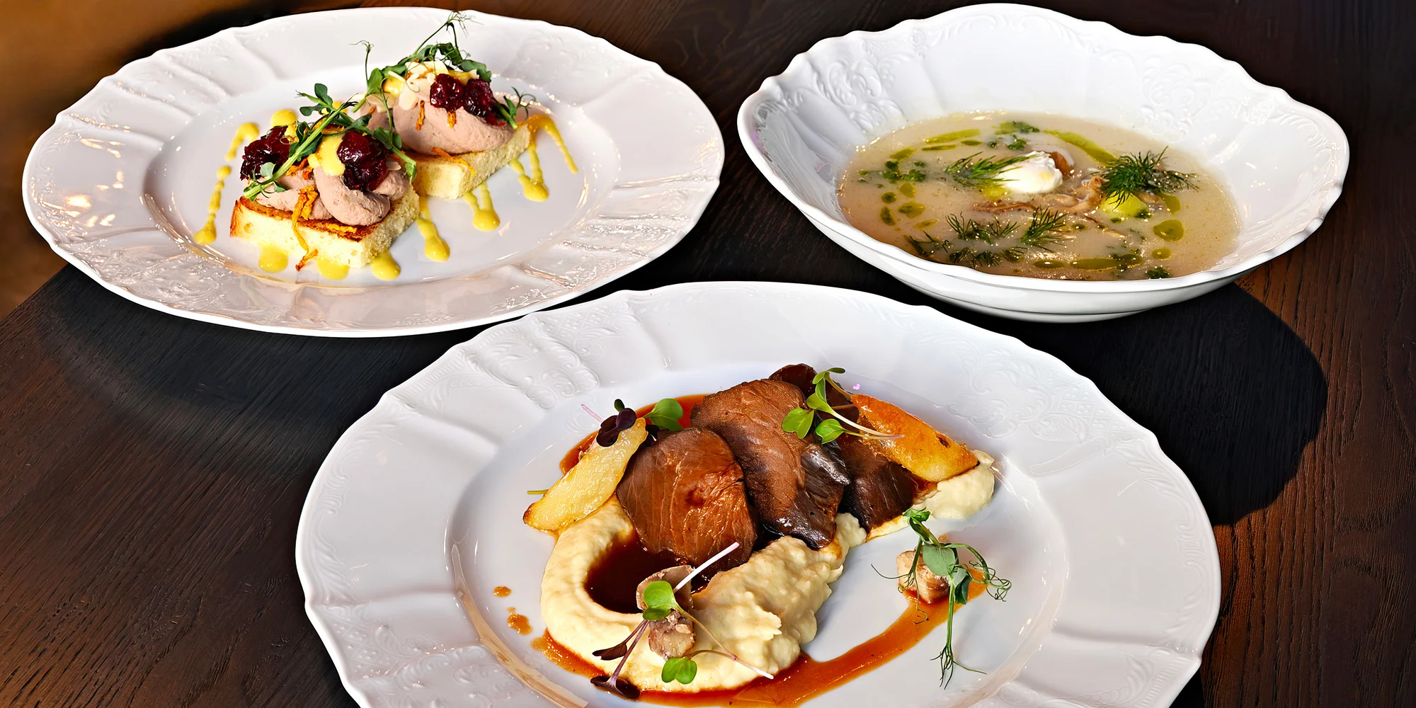 Restaurace Talíř: 3chodové i 4chodové vege menu, nápoje