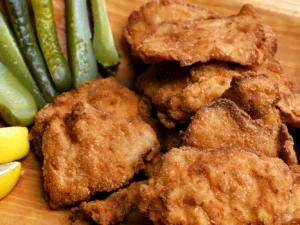 Řízková párty s přílohami a dezertem pro dva i partu