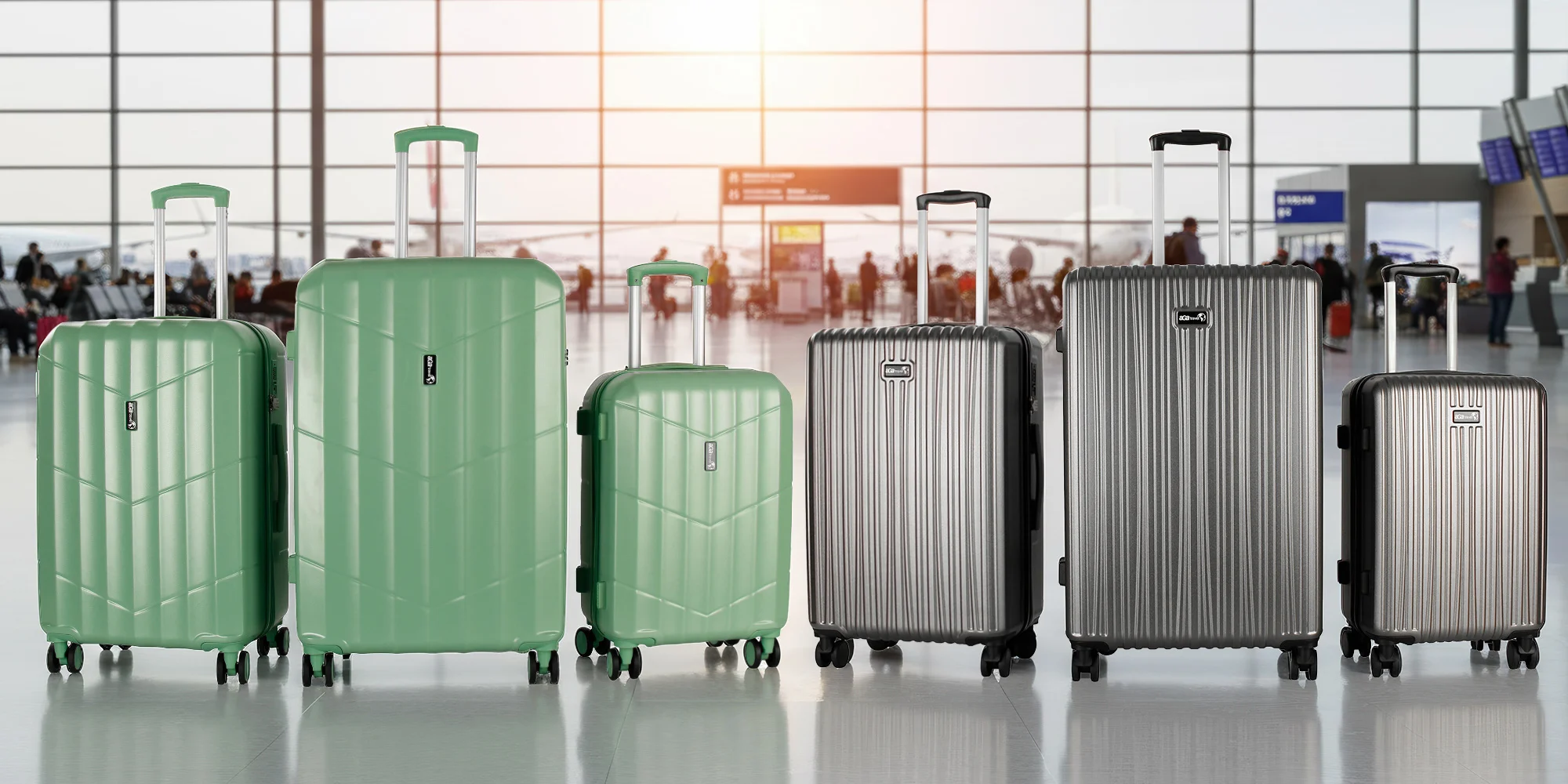 Skořepinové kufry v sadě, 33-93 l i doprava zdarma