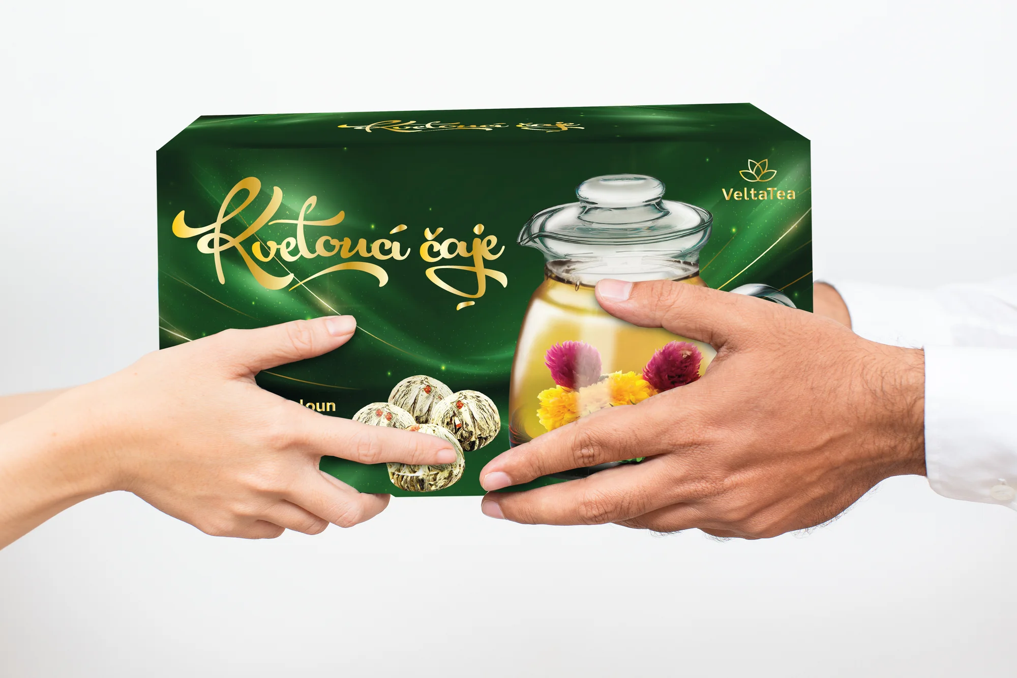 Dárek (nejen) z lásky: set kvetoucích čajů s konvičkou - Obrázek 5