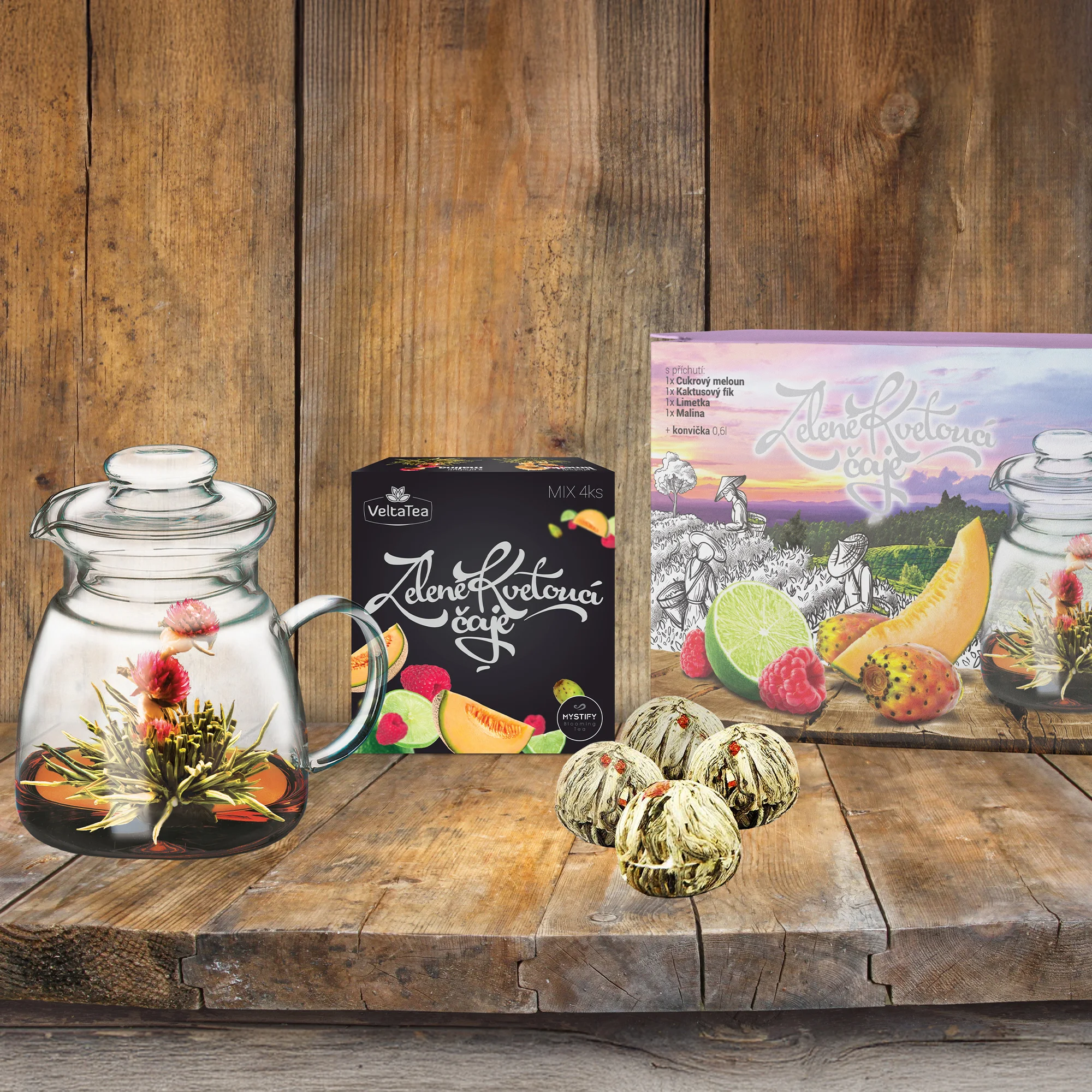 Dárek (nejen) z lásky: set kvetoucích čajů s konvičkou - Obrázek 2