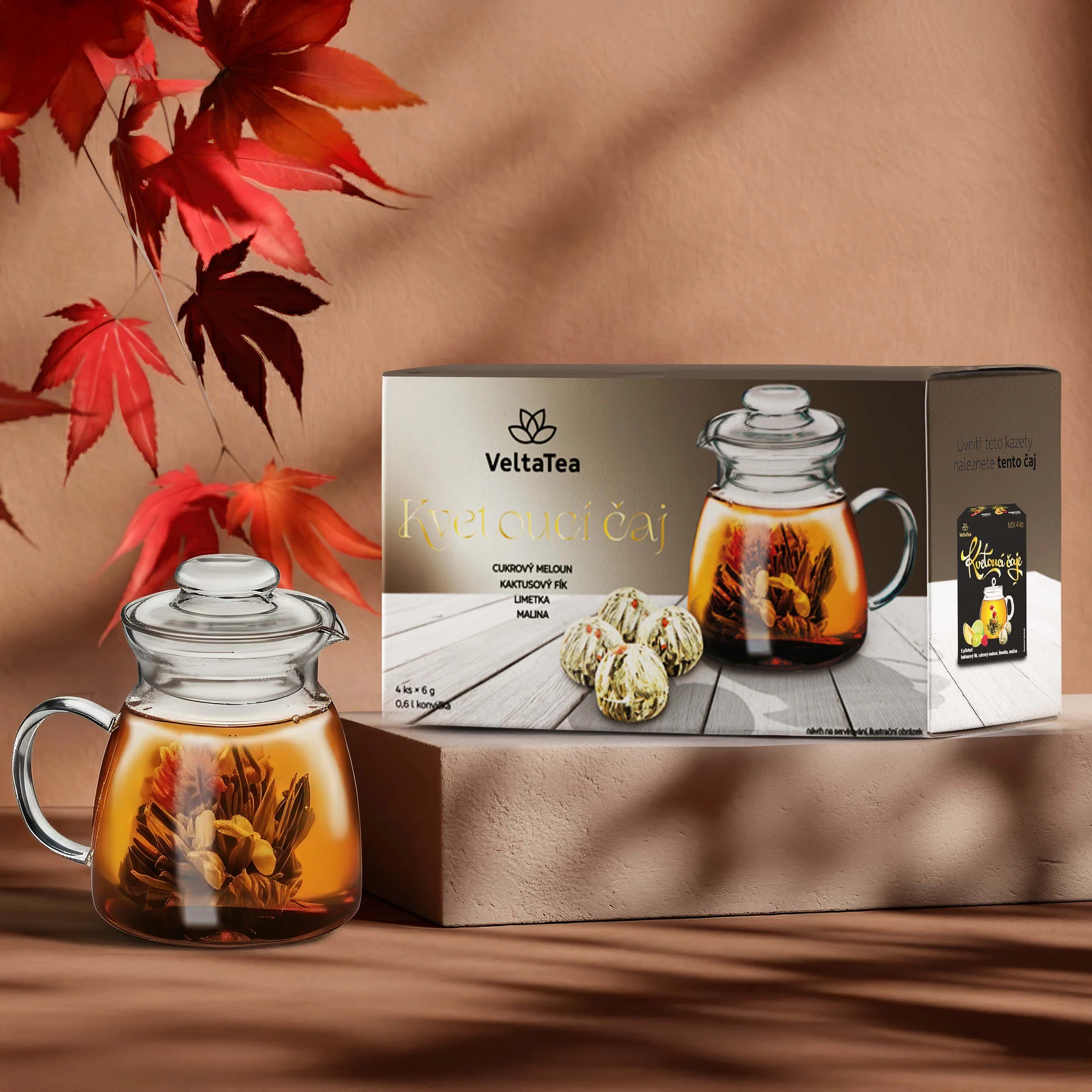 Dárek (nejen) z lásky: set kvetoucích čajů s konvičkou - Obrázek 6