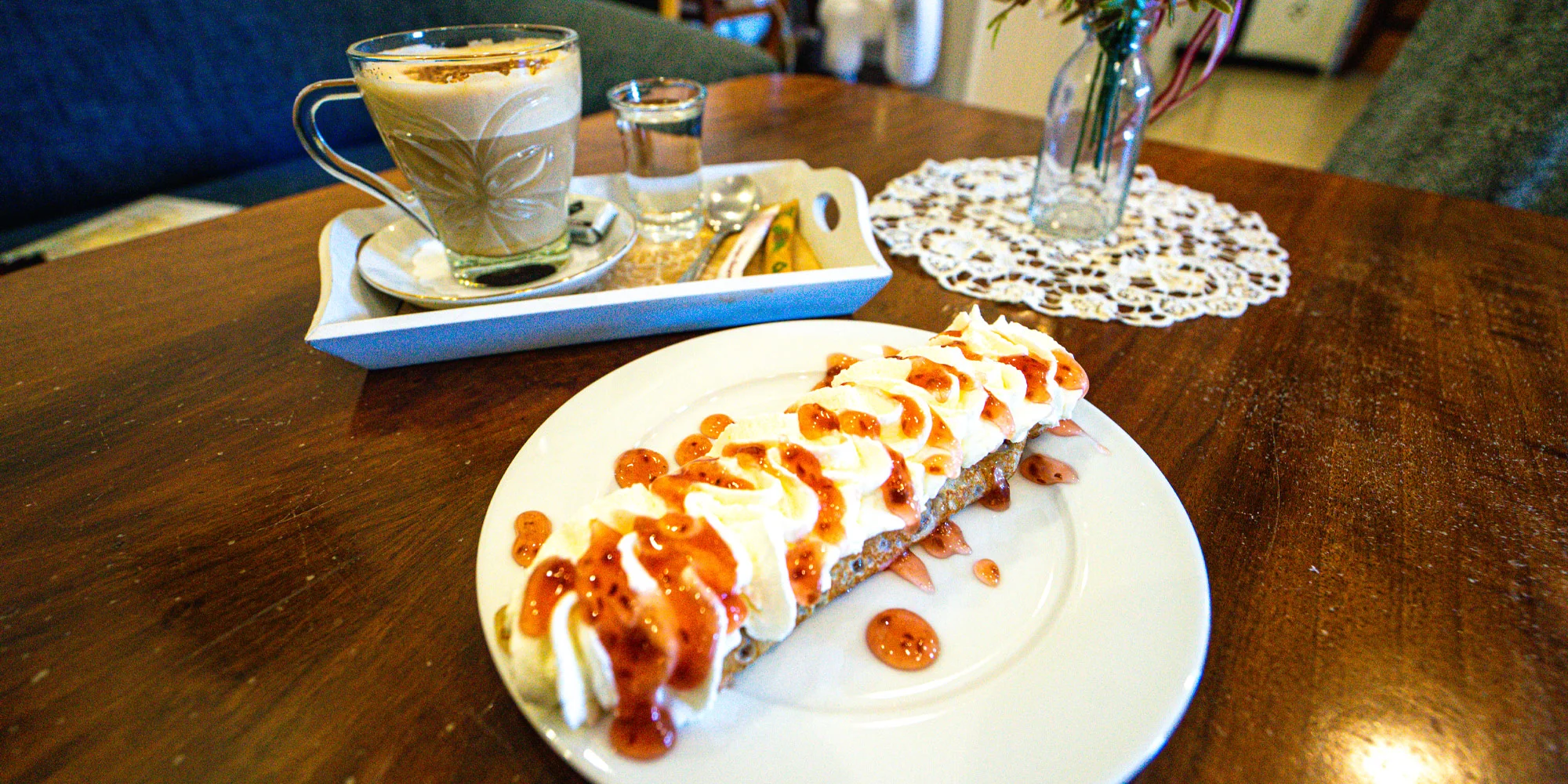 Palačinka a káva nebo limonáda dle výběru pro 1–2 osoby