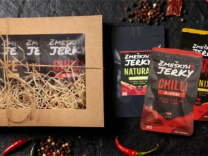 Balíčky českého vepřového a hovězího jerky i v dárkovém balení