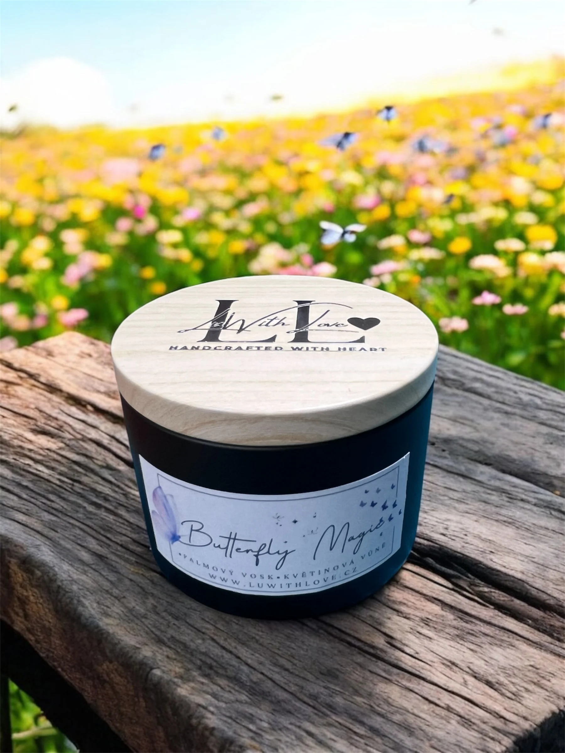 Přírodní svíčky z ČR zdobené minerály i sušenými květy - Obrázek 8