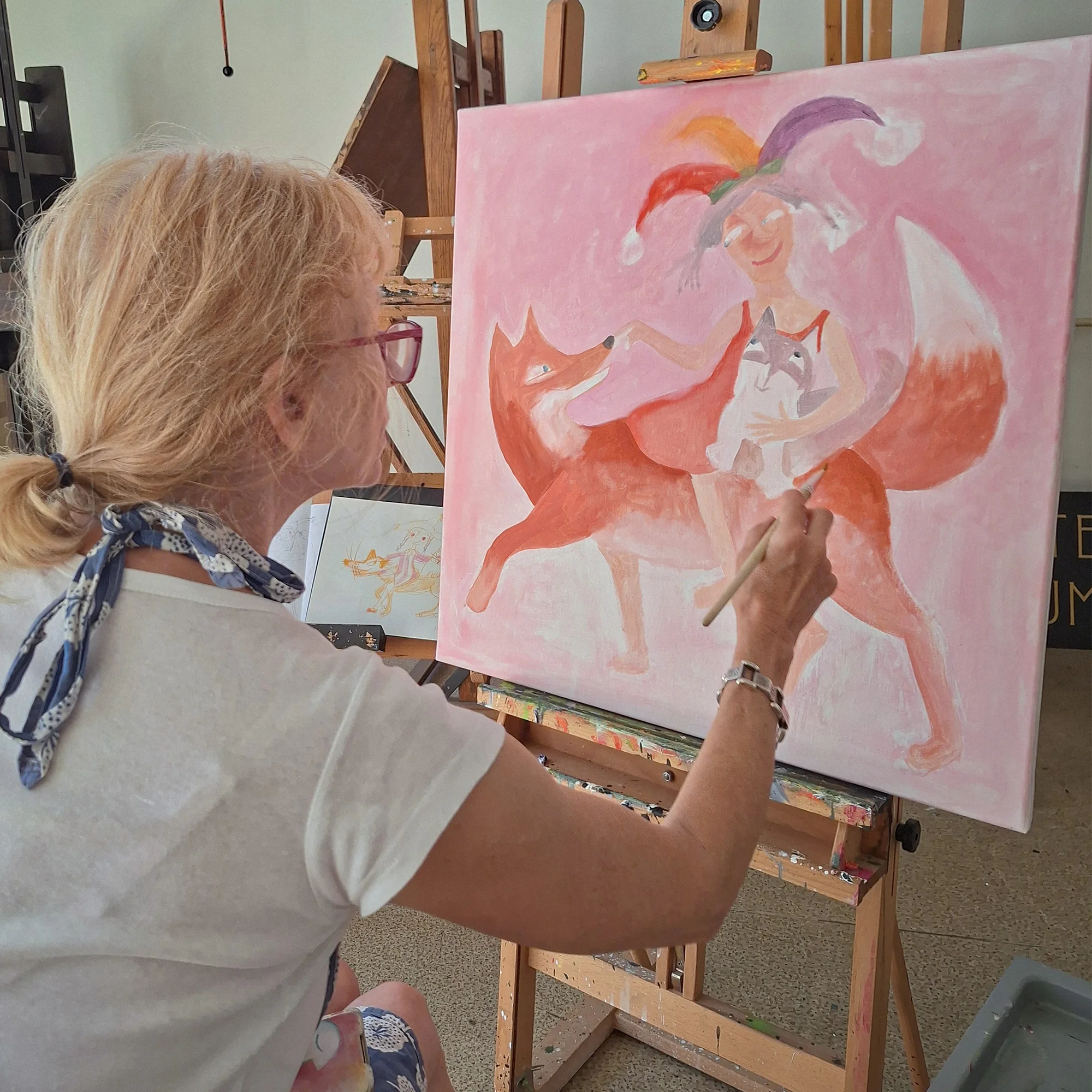 3hodinová lekce malování akrylovými barvami - Obrázek 2