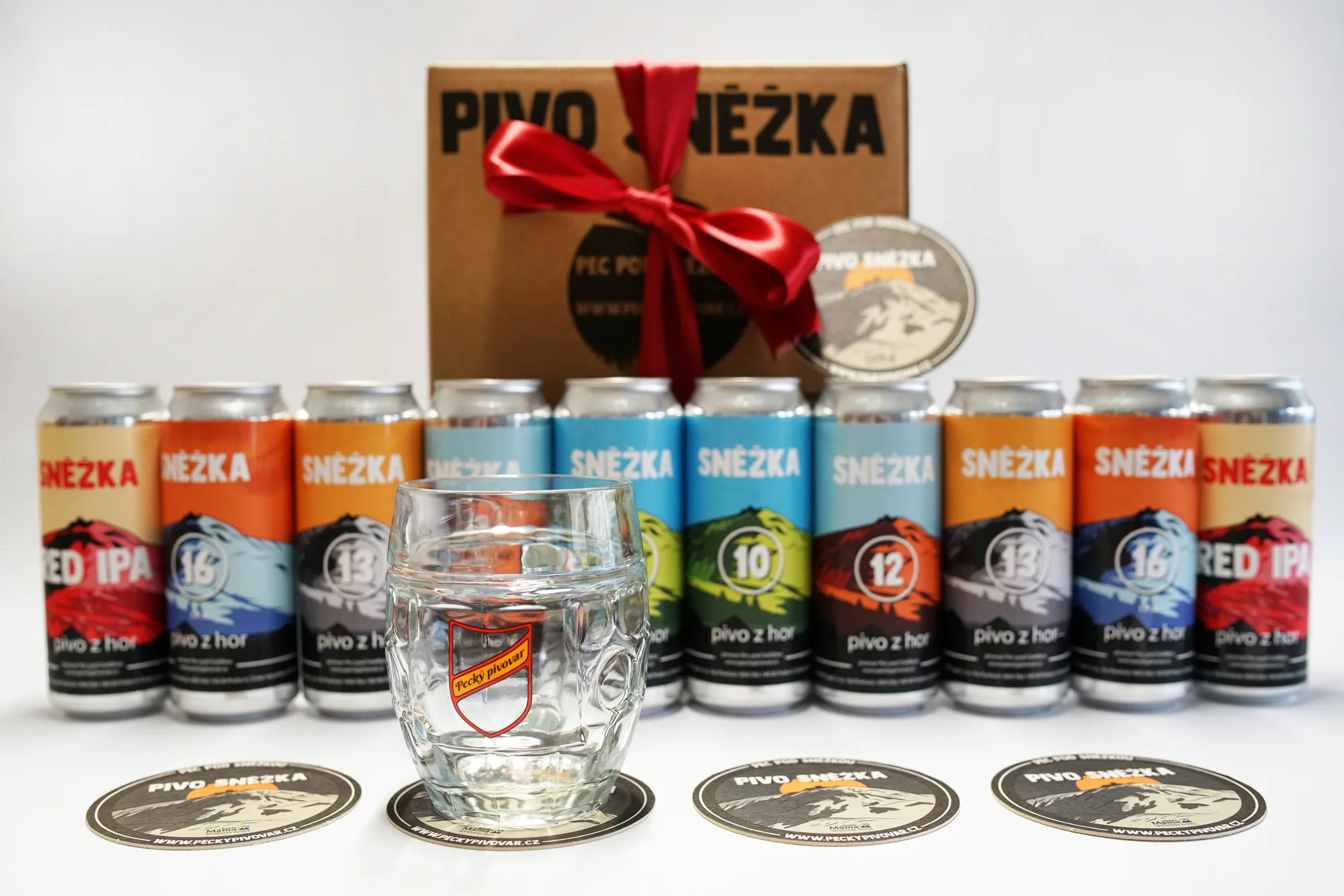 Dárkové sety piv Sněžka i s půllitrem či podtácky - Obrázek 10