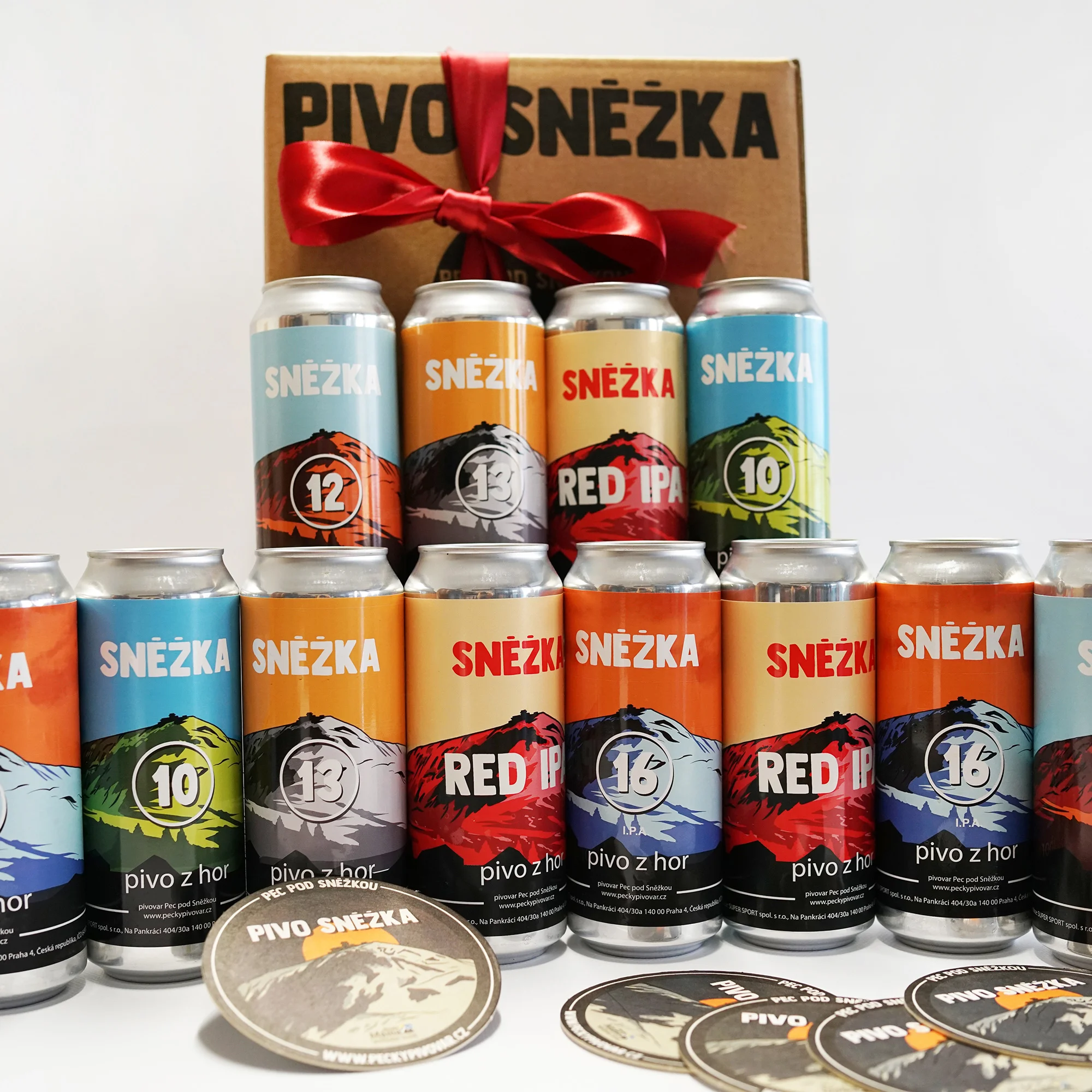 Dárkové sety piv Sněžka i s půllitrem či podtácky - Obrázek 5