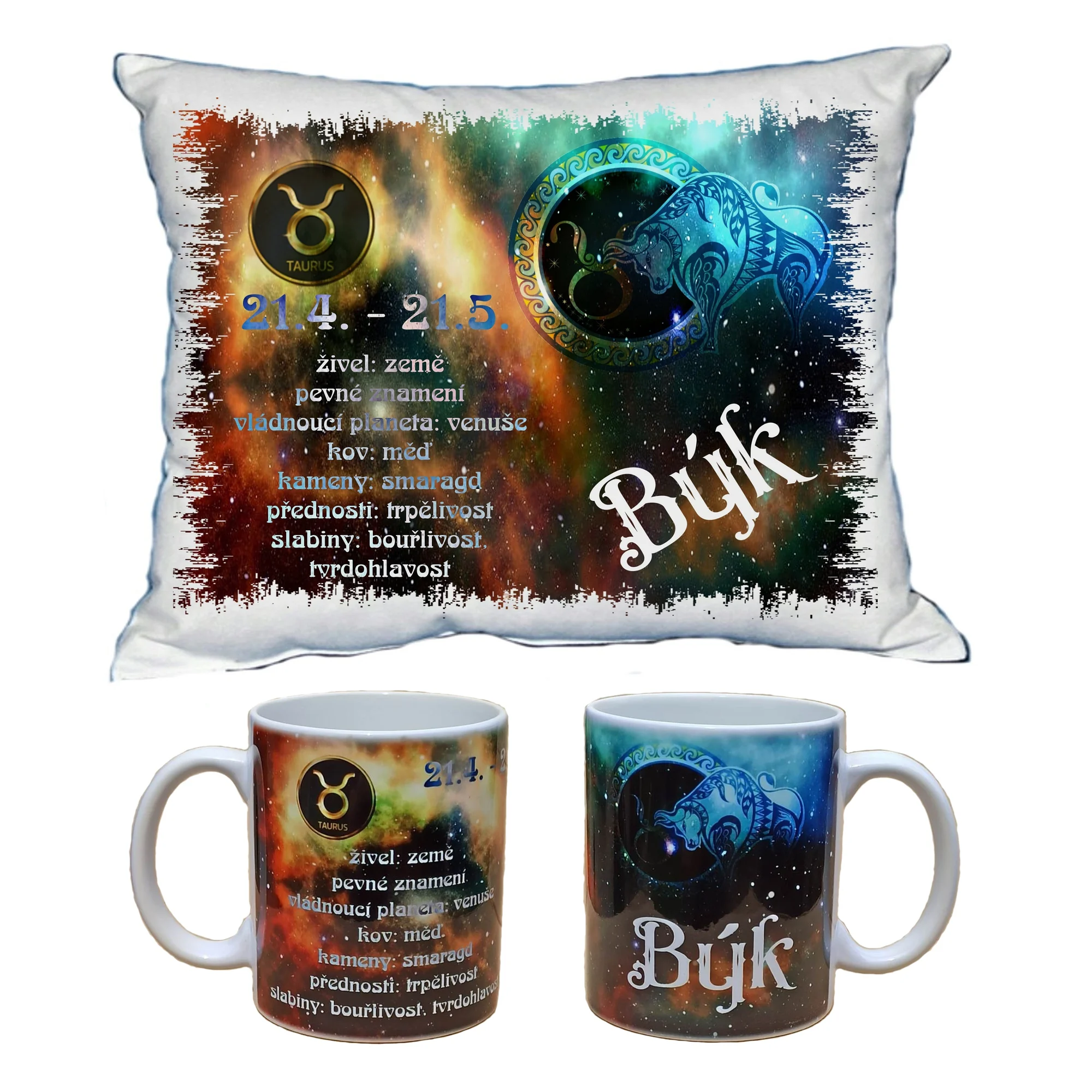Dárkový set: polštář a hrnek se znamením zvěrokruhu - Obrázek 5
