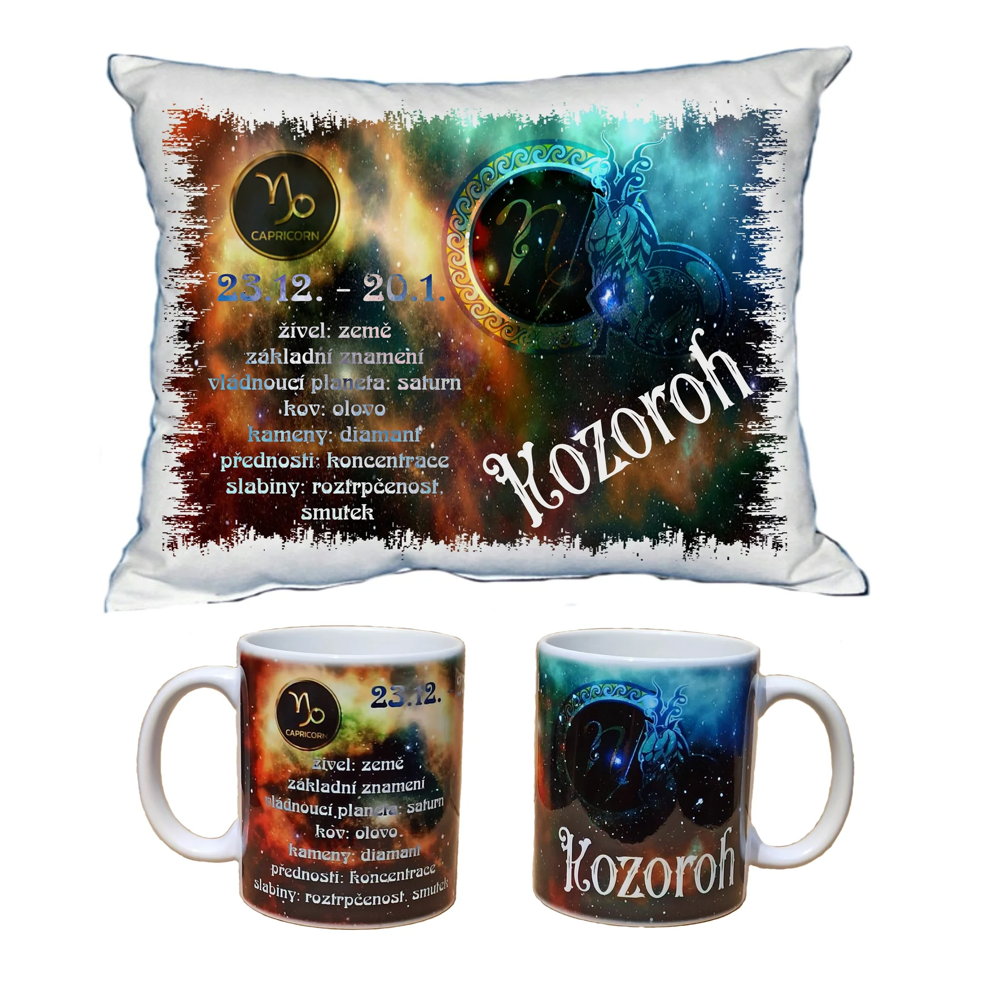 Dárkový set: polštář a hrnek se znamením zvěrokruhu - Obrázek 6