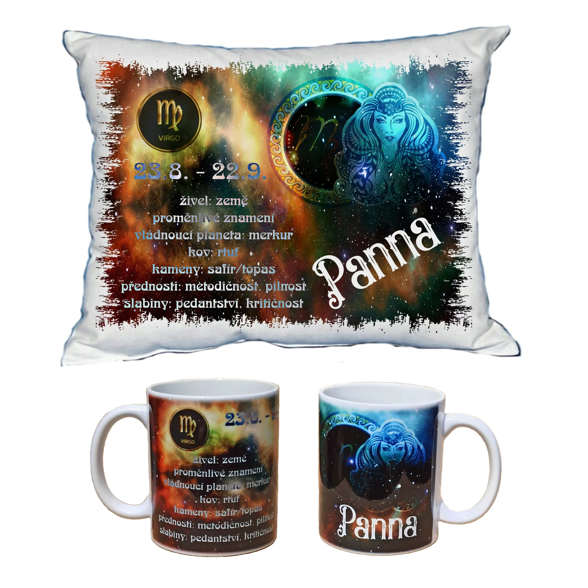 Dárkový set: polštář a hrnek se znamením zvěrokruhu - Obrázek 8
