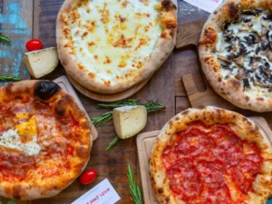 1–4 pizzetty o průměru 24 cm na odnos s sebou